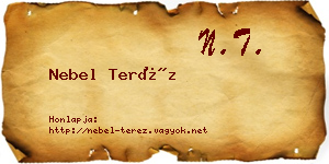Nebel Teréz névjegykártya