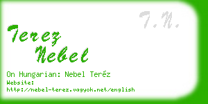 terez nebel business card